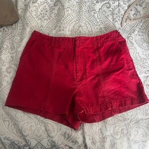 Universal Thread Red High-Rise Casual Bermuda Shorts
